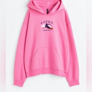 Oversized Printed Hoodie